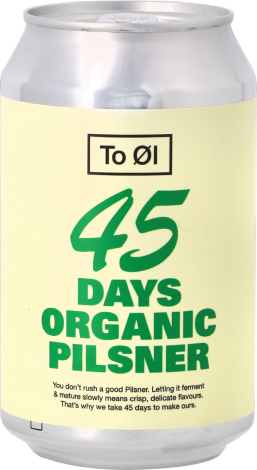 To Øl 45 Days Organic Pilsner blik 33cl