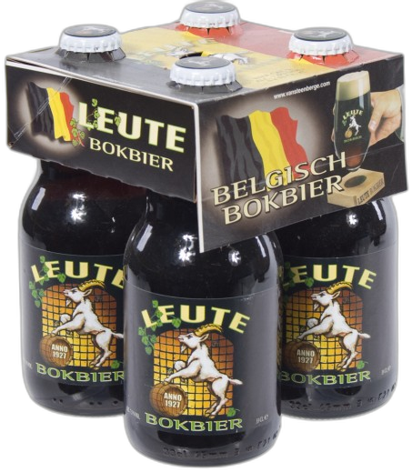 Leute bokbier 4pack met flesjes van 33cl Leute bokbier 4pack met flesjes van 33cl