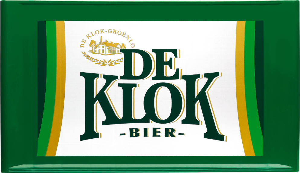 De klok krat van 24 flesjes á 0,30 liter De klok krat van 24 flesjes á 0,30 liter