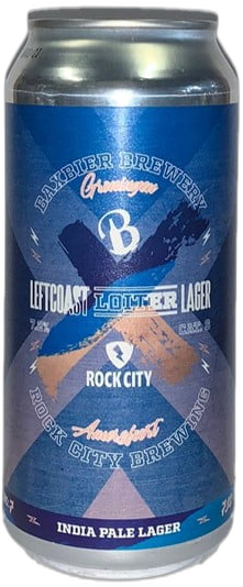 Baxbier x Rock City Leftcoast Loiter Lager blik van 44cl