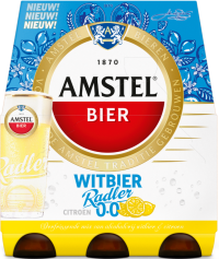 Amstel Witbier Radler 0.0% sixpack met flesjes van 30cl