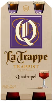 La Trappe Quadrupel Bier 4 x 330ML flessen