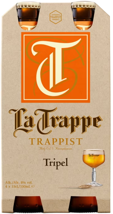 La Trappe Tripel set met 4 x 330ML flessen La Trappe Tripel set met 4 x 330ML flessen