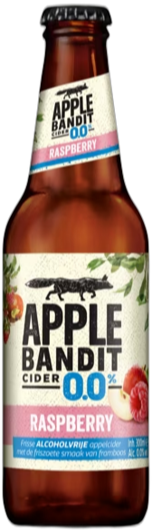 Apple Bandit Raspberry 0.0% flesje van 30cl Apple Bandit Raspberry 0.0% flesje van 30cl