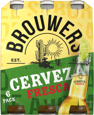Brouwers Cerveza Fresca sixpack met flesjes van 33cl