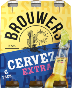 Brouwers Cerveza Extra sixpack met flesjes van 33cl Brouwers Cerveza Extra sixpack met flesjes van 33cl