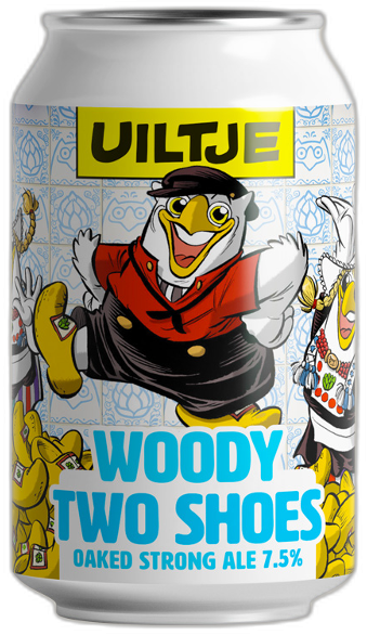 Uiltje Woody Two Shoes blikje van 33cl