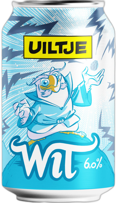 Uiltje Wit blikje van 33cl Uiltje Wit blikje van 33cl