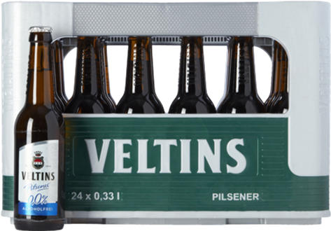 Veltins 0.0 krat van 24 flesjes á 0,33 liter
