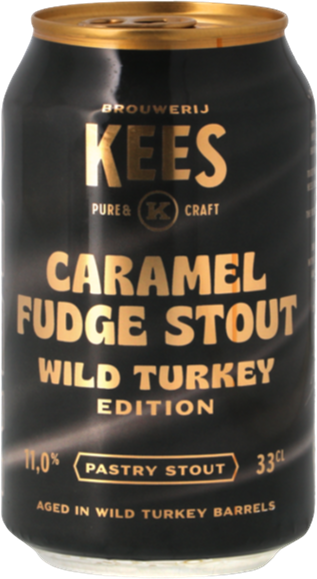 Kees Caramel Fudge Stout Wild Turkey blikje van 33cl