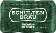 Schultenbrau Pilsener sixpack met blikjes van 33cl