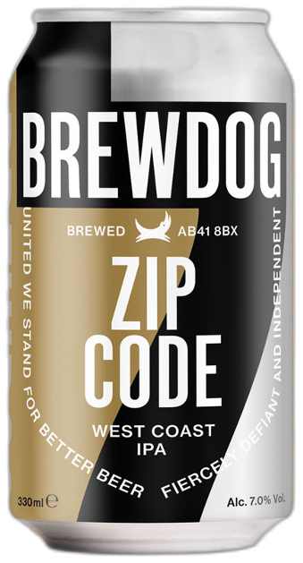 BrewDog Zip Code blikje van 33cl