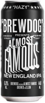 BrewDog Almost Famous blik van 44cl