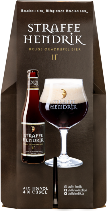 Straffe Hendrik Quadruppel 4pack met flesjes van 33cl