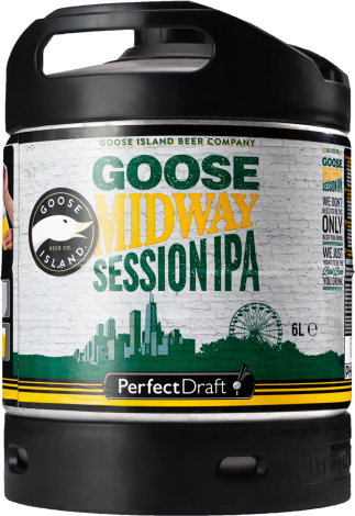 Goose Midway Session IPA Perfect Draft Fust van 6 liter Goose Midway Session IPA Perfect Draft Fust van 6 liter