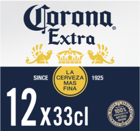 Corona Extra doos met 12 flesjes van 33cl Corona Extra doos met 12 flesjes van 33cl