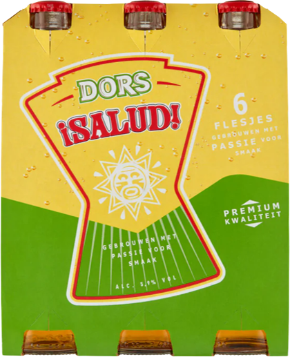 Dors Salud sixpack met flesjes van 33cl Dors Salud sixpack met flesjes van 33cl