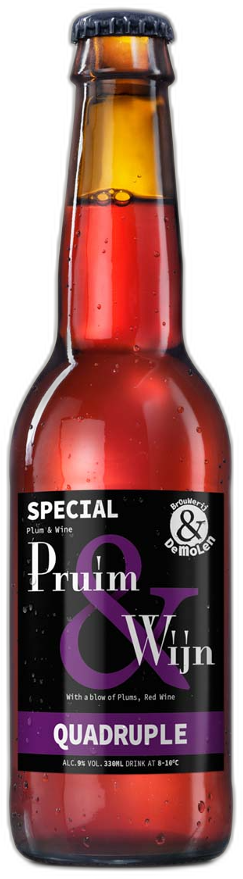 De Molen Pruim & Wijn flesje van 33cl