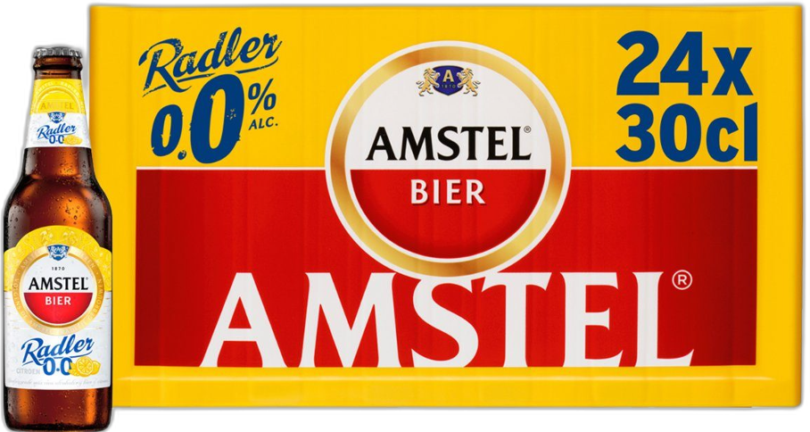 Amstel Radler 0.0% krat met 24 flesjes van 30cl