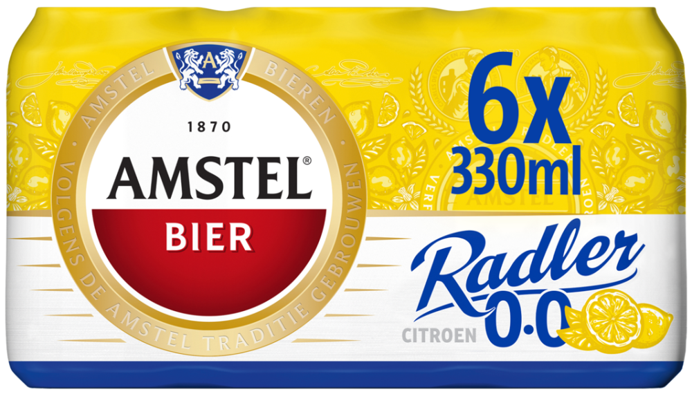 Amstel Radler 0.0% sixpack blikjes Amstel Radler 0.0% sixpack blikjes
