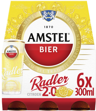 Amstel Radler sixpack met flesjes van 30cl
