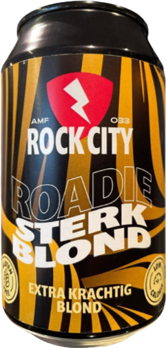 Rock City Roadie Sterk Blond blikje van 33cl