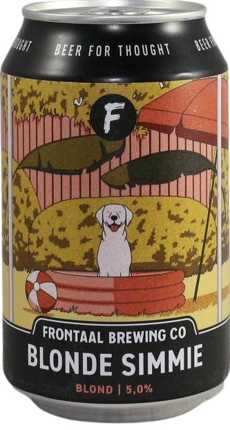 Frontaal Blonde Simmie blikje van 33cl