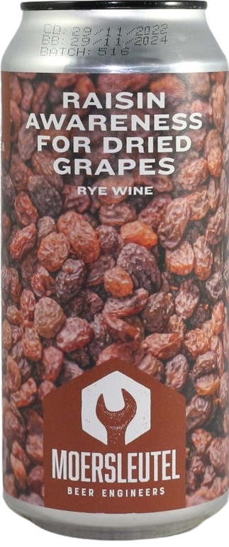 Moersleutel Raisin Awareness For Dried Grapes blik van 44cl Moersleutel Raisin Awareness For Dried Grapes blik van 44cl