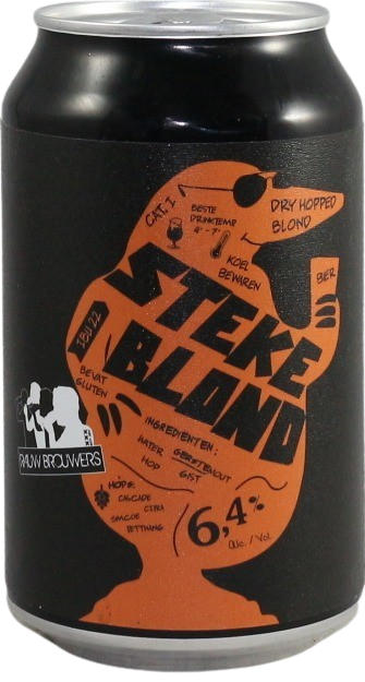 Rauw Brouwers Stekeblond blikje van 33cl