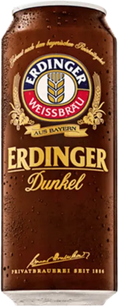 Erdinger Weissbier Dunkel blik van 50cl