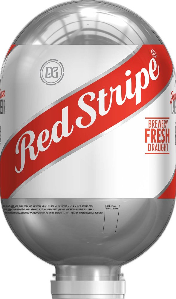 Red Stripe BLADE Vat van 8 liter