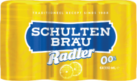 Schultenbrau Radler 0.0% set van 6 blikjes 0,33 liter