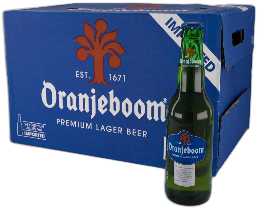 Oranjeboom doos met 24 flesjes van 33cl Oranjeboom doos met 24 flesjes van 33cl