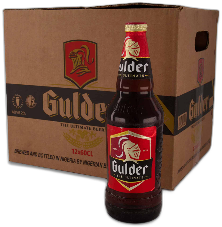Gulder bier doos met 12 flessen van 60cl