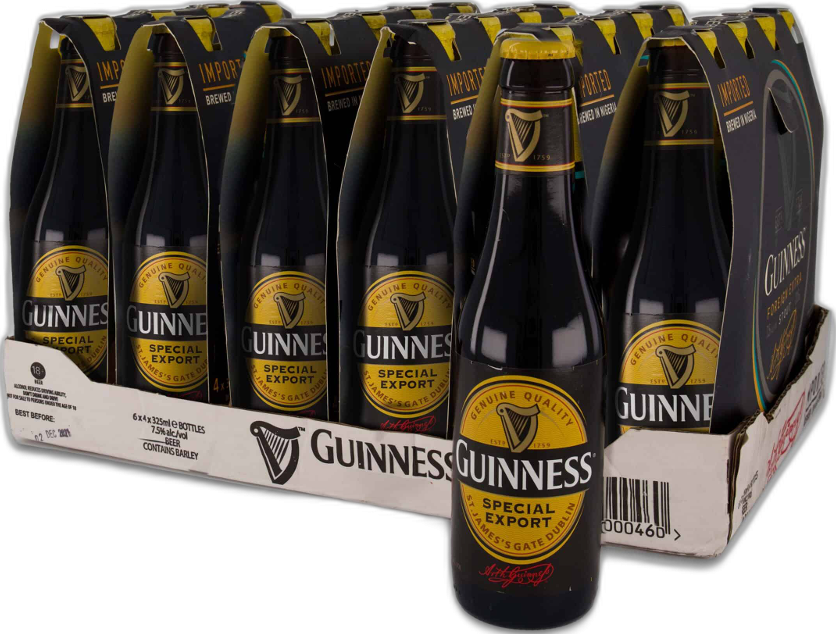 Guinness Special Export Stout doos met 24 flessen van 33cl