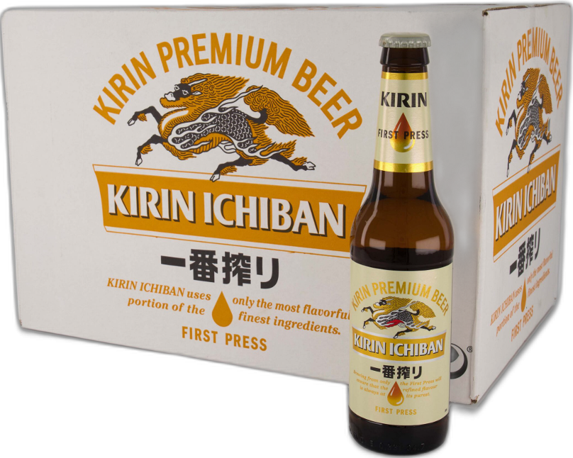 Kirin Ichiban doos met 24 flessen van 33cl