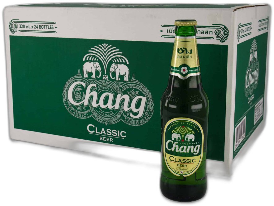 Chang bier doos met 24 flessen van 33cl