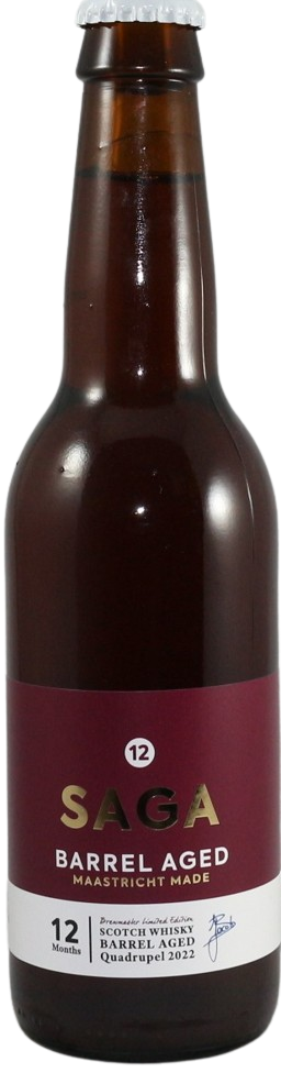 Zuyd Craft Saga 12 Barrel Aged flesje van 33cl Zuyd Craft Saga 12 Barrel Aged flesje van 33cl