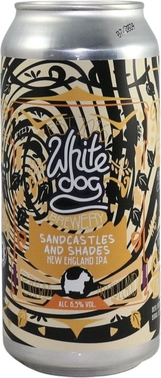 White Dog Sandcastles & Shades blik van 44cl White Dog Sandcastles & Shades blik van 44cl