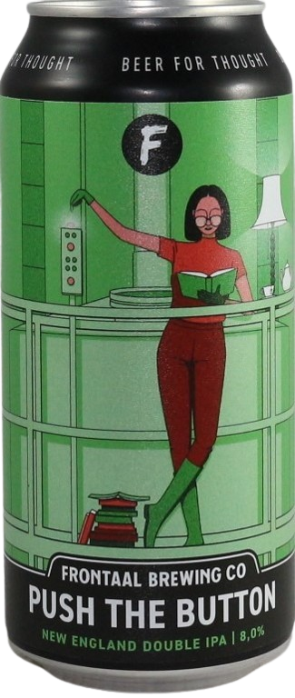 Frontaal Push the Button blik van 44cl
