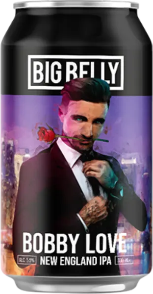 Big Belly Bobby Love blikje van 33cl Big Belly Bobby Love blikje van 33cl