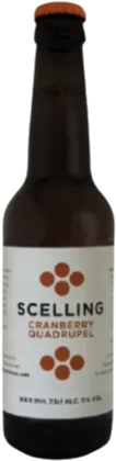 Scelling Cranberry Quadrupel flesje van 33cl Scelling Cranberry Quadrupel flesje van 33cl