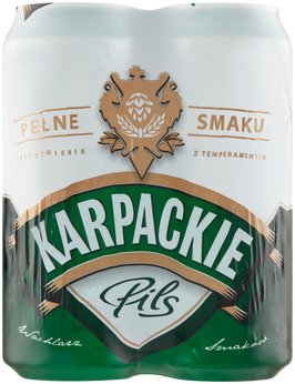 Karpackie Pils set met 4 blikken van 50cl