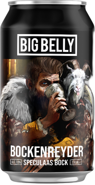 Big Belly Bockenreyder blik van 33cl Big Belly Bockenreyder blik van 33cl