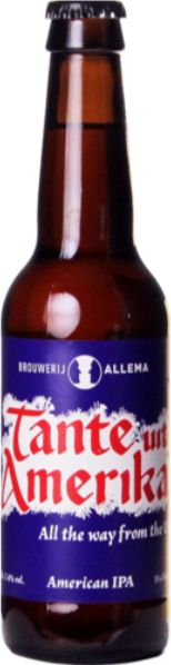 Tante uit Amerika bier flesje van 33cl