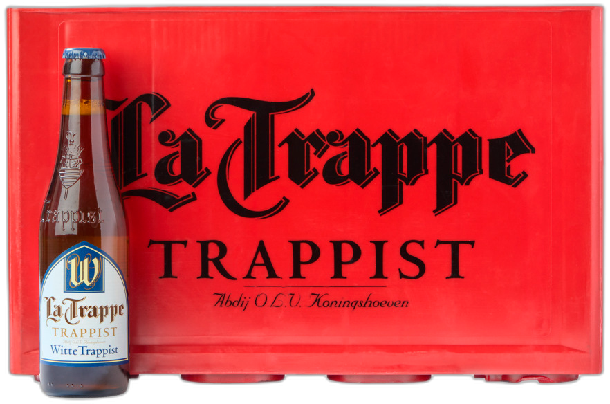 La trappe witte Trappist krat met 24 flesjes van 33cl