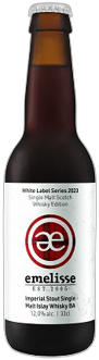 Emelisse White Label 2023  Imperial Stout Islay Whisky flesje 33cl