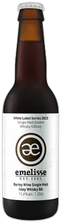 Emelisse White Label 2023 Barley Wine Islay Whisky flesje van 33cl Emelisse White Label 2023 Barley Wine Islay Whisky flesje van 33cl