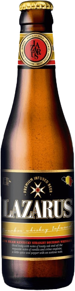 Broeder Jacob Lazarus Bourbon Whiskey Infused fles á 0,33 liter Broeder Jacob Lazarus Bourbon Whiskey Infused fles á 0,33 liter