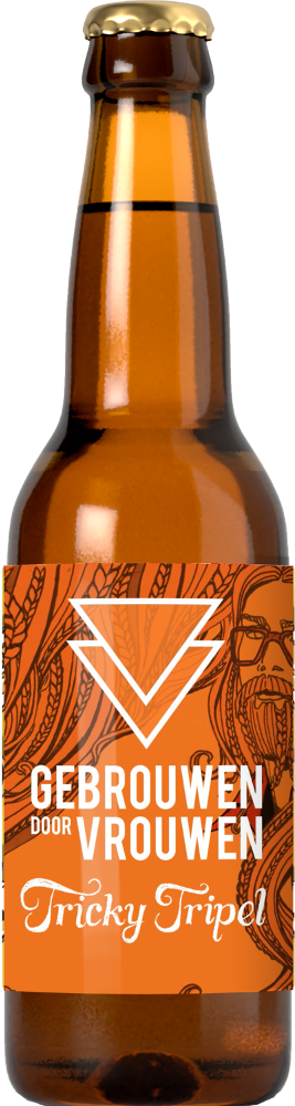 Gebrouwen door Vrouwen Tricky tripel fles van 33cl Gebrouwen door Vrouwen Tricky tripel fles van 33cl